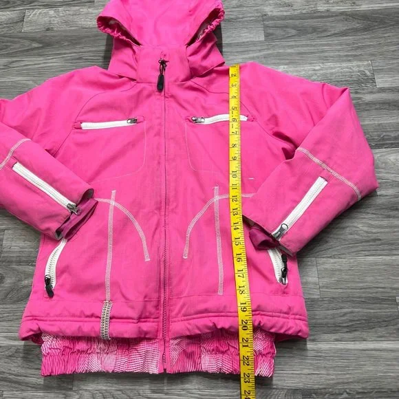 BOULDER GEAR Full Zip Up Long Sleeve Pink Snow Ski Jacket Girl's Size Medium